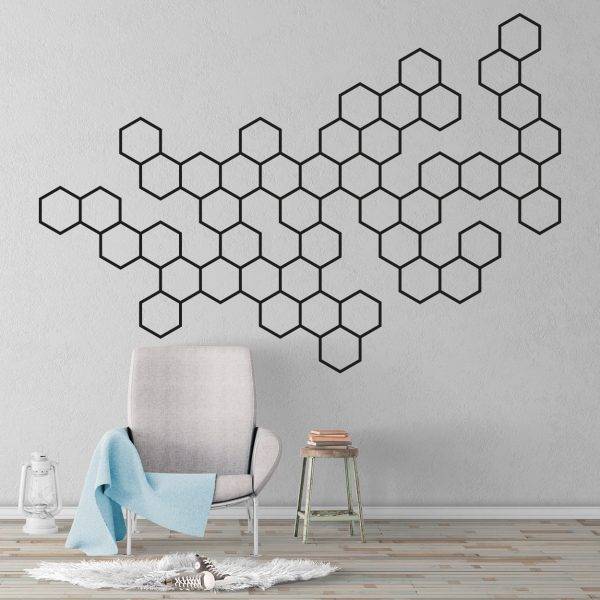 Molecules Geometric Wall Decal - Kuarki - Lifestyle Solutions