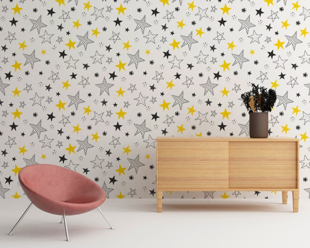 Stars Nursery Wallpaper - Kuarki - Lifestyle Solutions