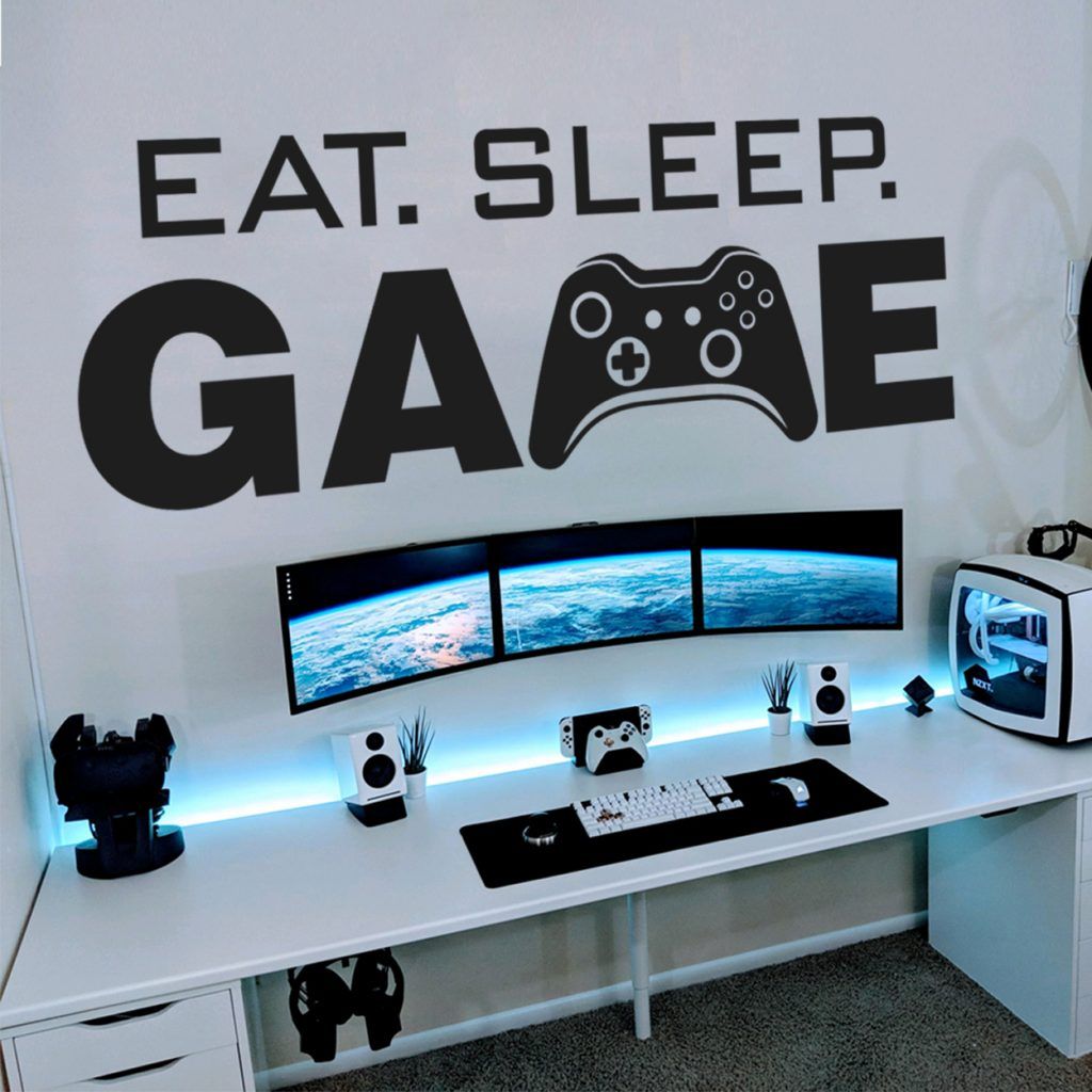 Eat Sleep Game Wall Sticker - Kuarki - Lifestyle Solutions