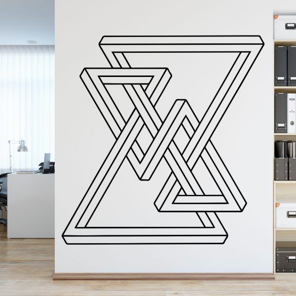 Dragon Geometric Wall Art Sticker - Kuarki - Lifestyle Solutions